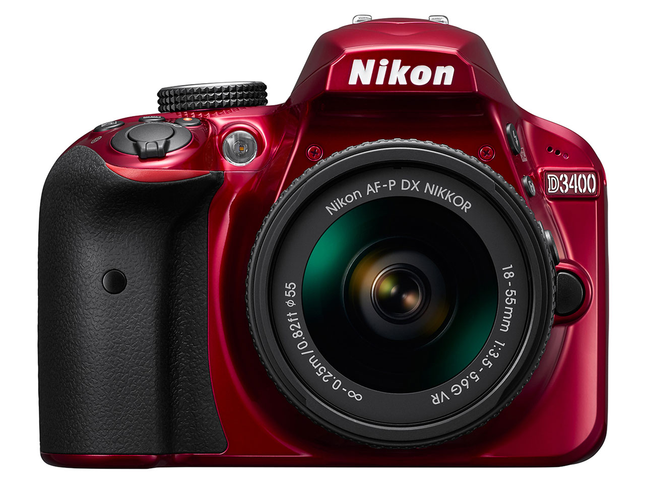 D3400 18-55 VR レンズキット [レッド]