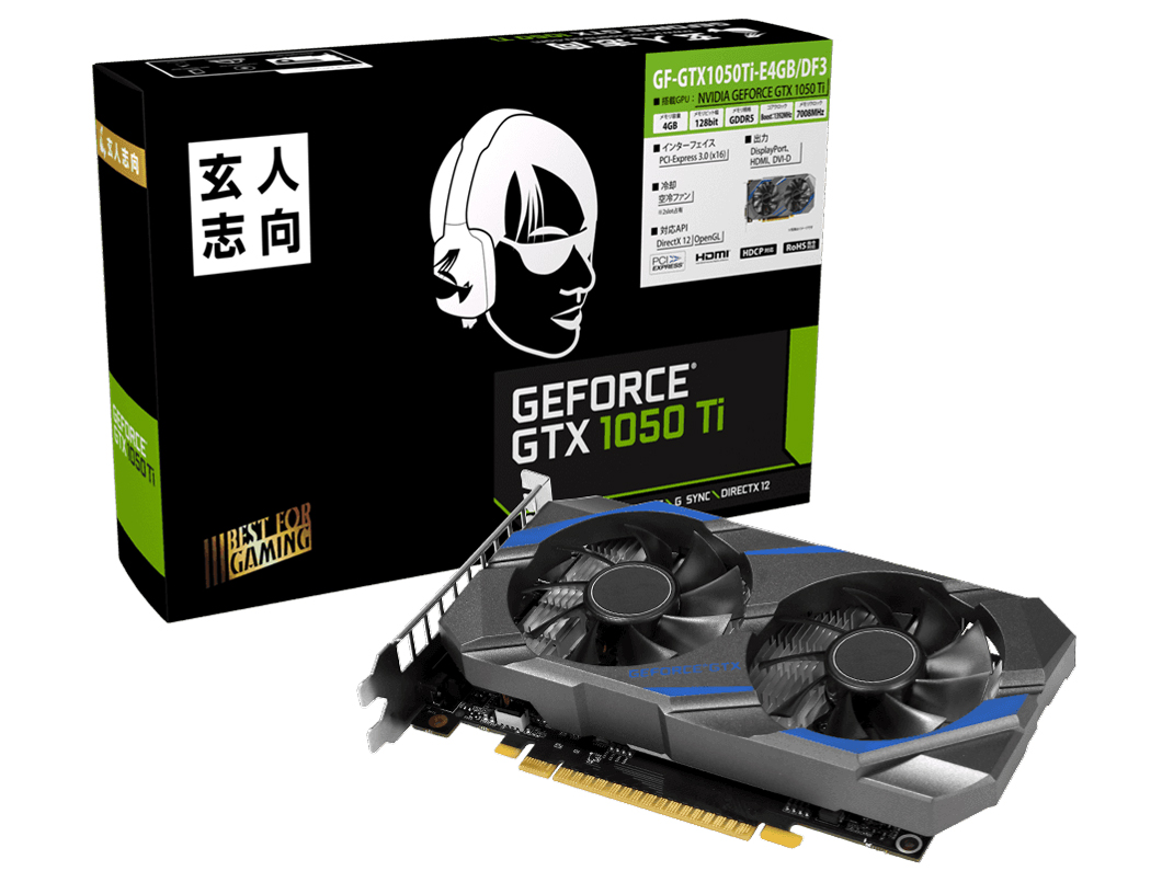 GF-GTX1050Ti-E4GB/DF3 [PCIExp 4GB]