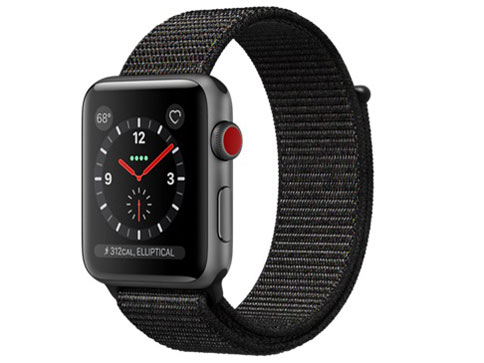 Apple Watch Series 3 GPS+Cellularモデル 42mm MRQH2J/A [ブラックスポーツループ]