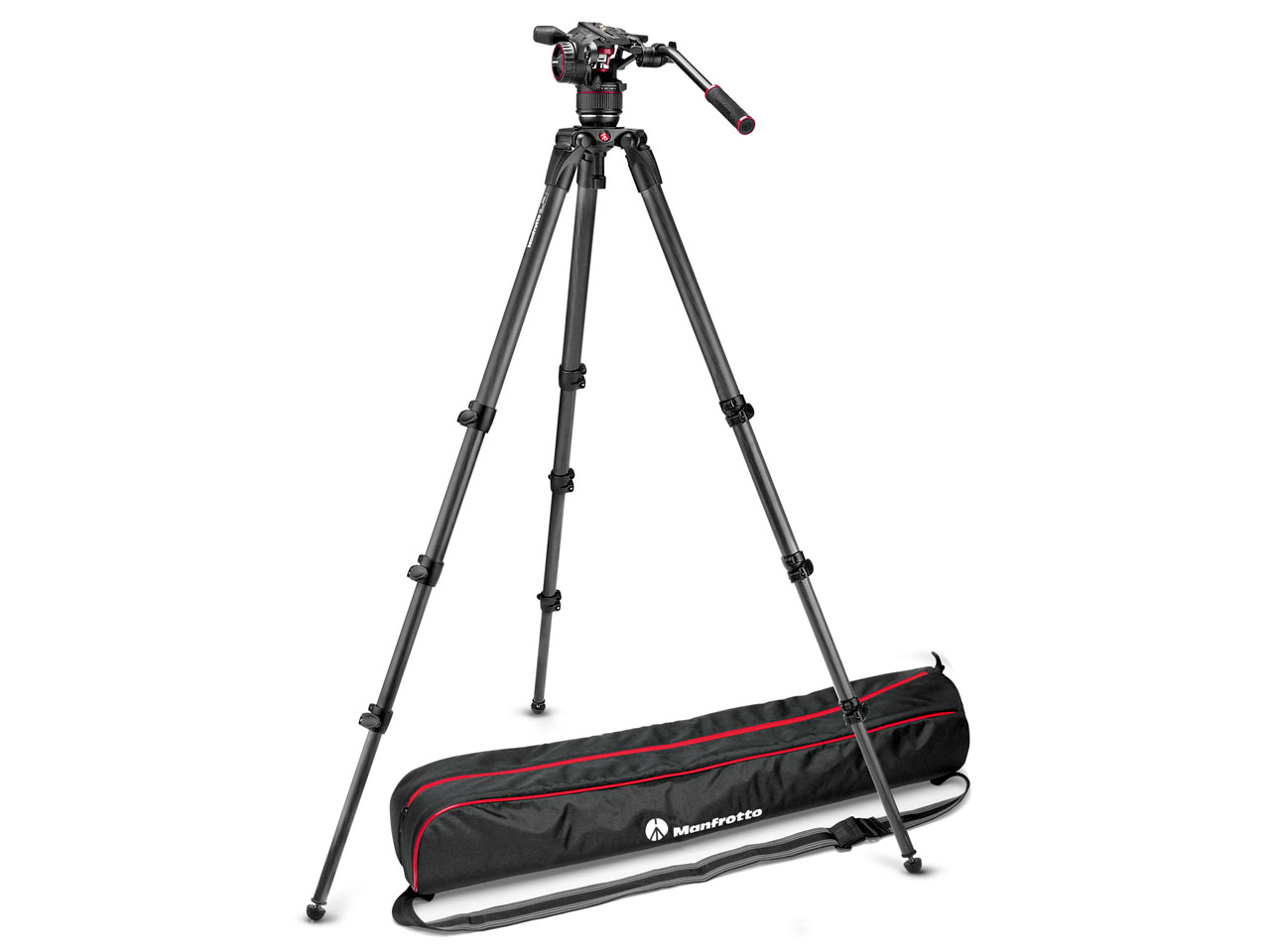 ナイトロテック N8 ビデオ雲台 +536 カーボン三脚 MVKN8CTALL [黒]