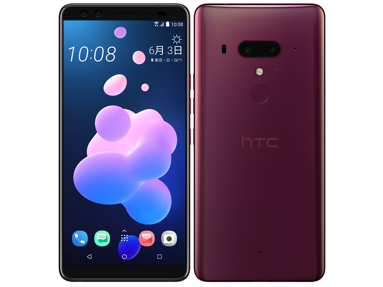 HTC U12+ ノンキャリア版 [フレーム レッド] 