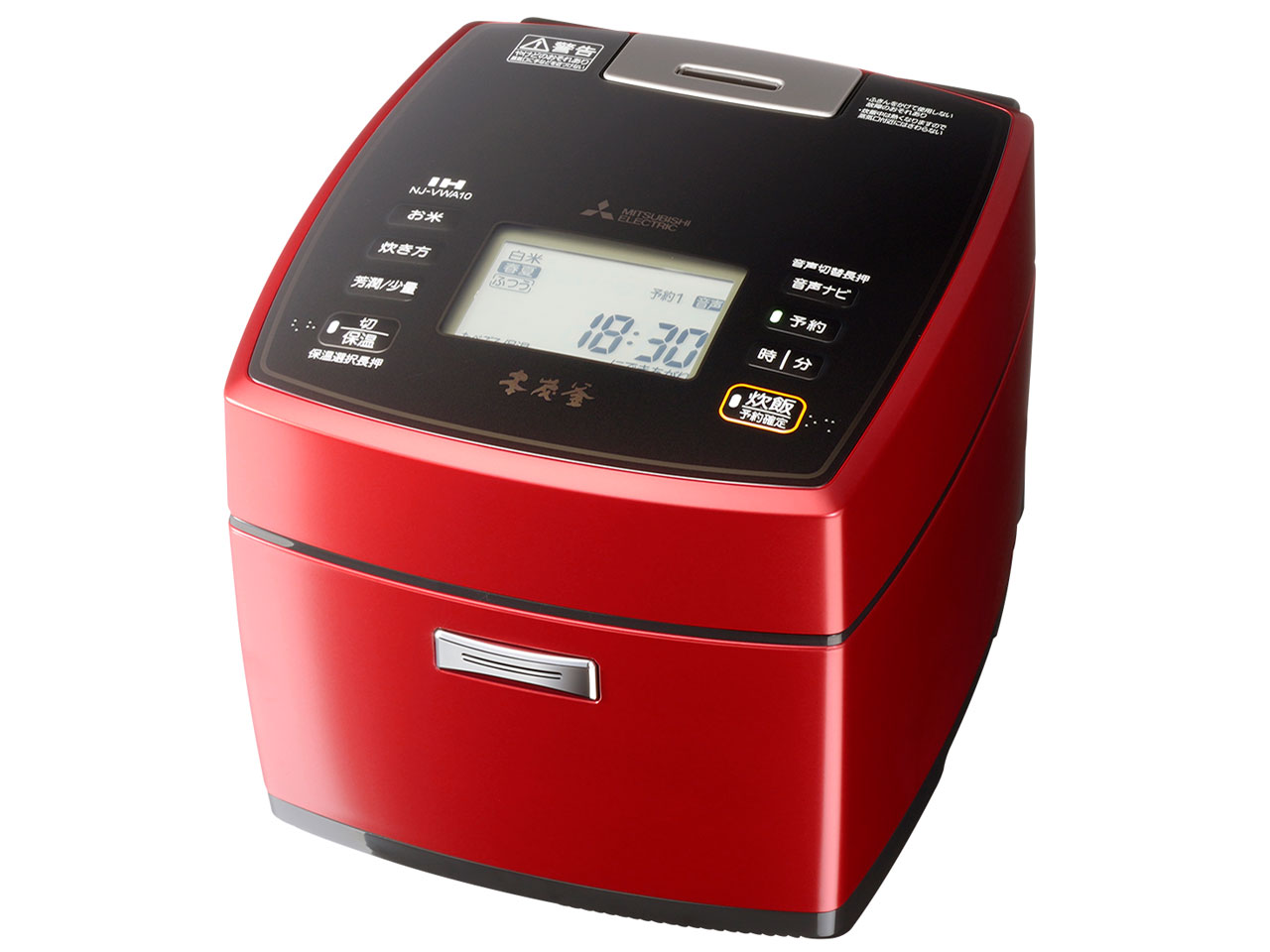 本炭釜 NJ-VWA10-R [赤紅玉]