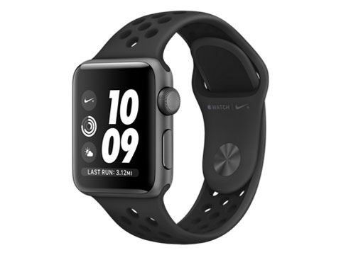 Apple Watch Nike+ Series 3 GPSモデル 38mm MQKY2J/A [アンスラサイト/ブラックNikeスポーツバンド]