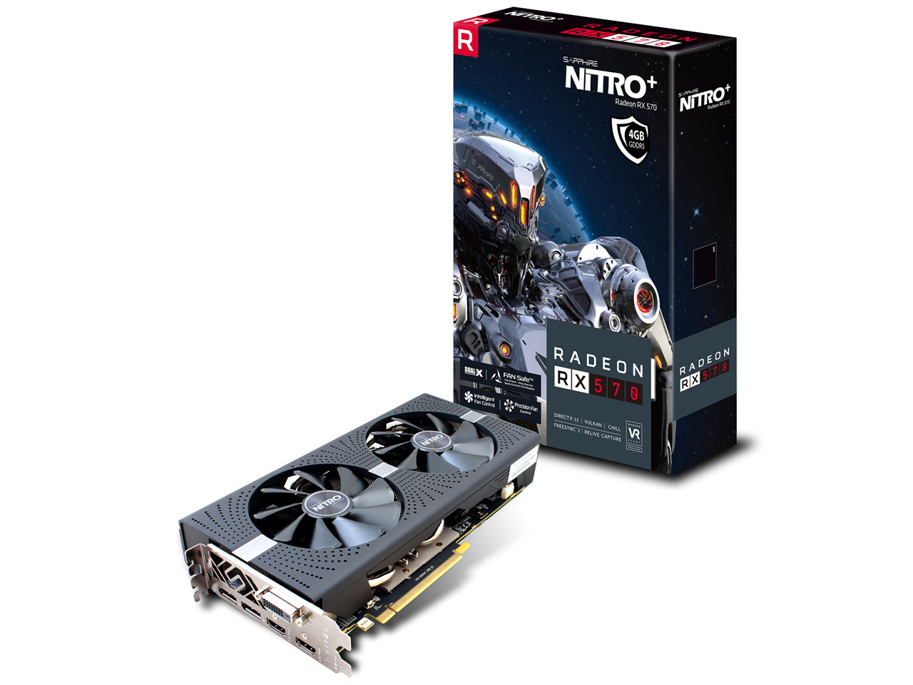 SAPPHIRE NITRO+ RADEON RX 570 4G GDDR5 [PCIExp 4GB]