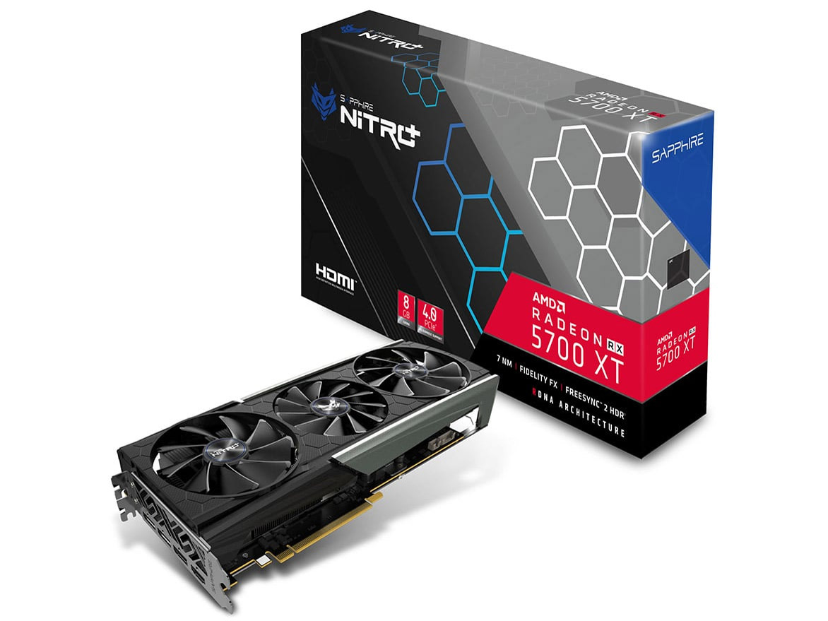 SAPPHIRE NITRO+ RADEON RX 5700 XT 8G GDDR6 DUAL HDMI/DUAL DP OC (UEFI) [PCIExp 8GB]