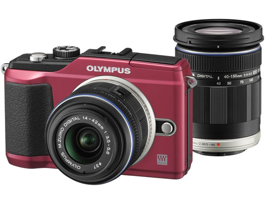 OLYMPUS PEN Lite E-PL2 ダブルズームキット [レッド]