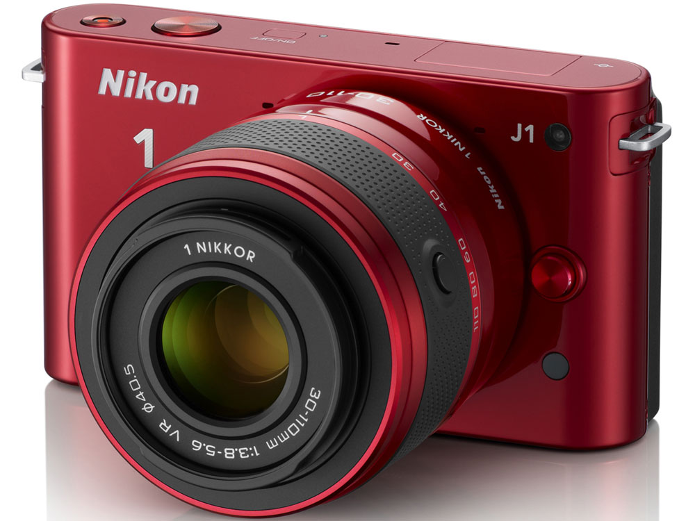 Nikon 1 J1 ダブルズームキット [レッド]