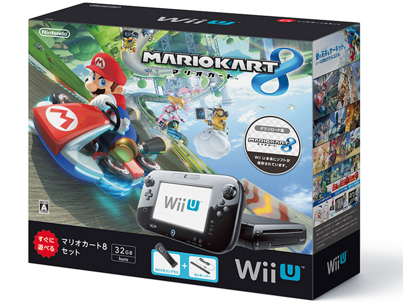 Wii U すぐに遊べる マリオカート8セット kuro