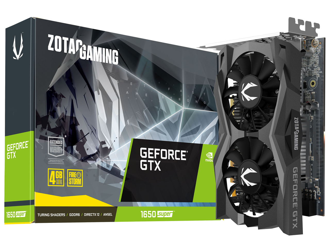 ZOTAC GAMING GeForce GTX 1650 SUPER Twin Fan ZT-T16510F-10L [PCIExp 4GB]