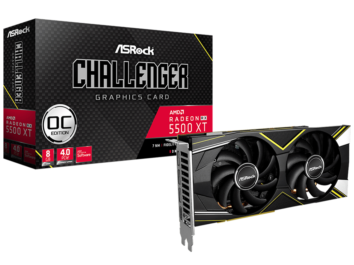 Radeon RX 5500 XT Challenger D 8G OC [PCIExp 8GB]