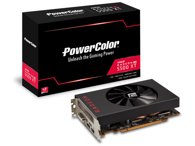 PowerColor RX 5500XT 4GB GDDR6 AXRX 5500XT 4GBD6-DH [PCIExp 4GB]