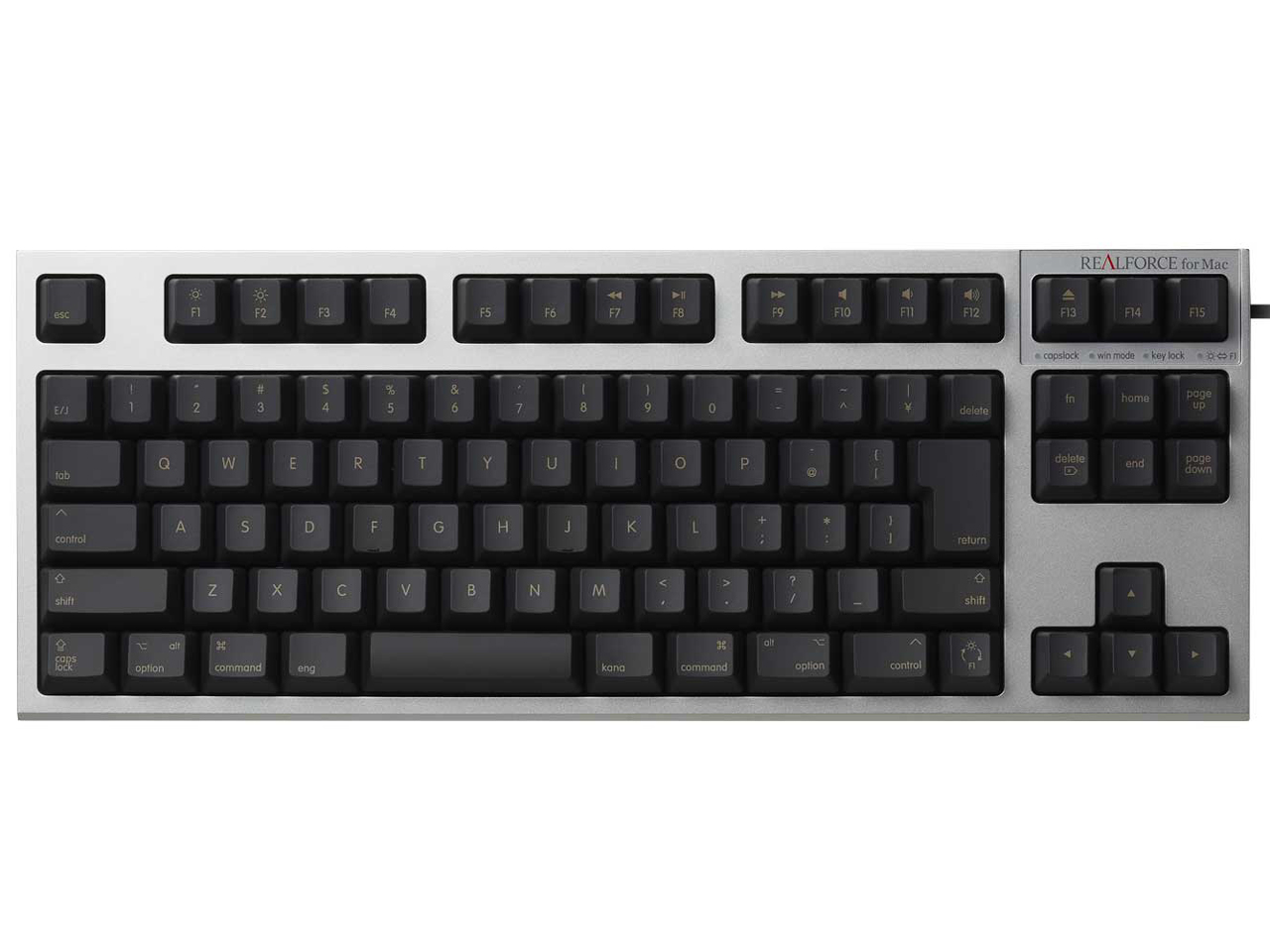 REALFORCE TKL for Mac R2TL-JPVM-BK [ブラック+シルバー]