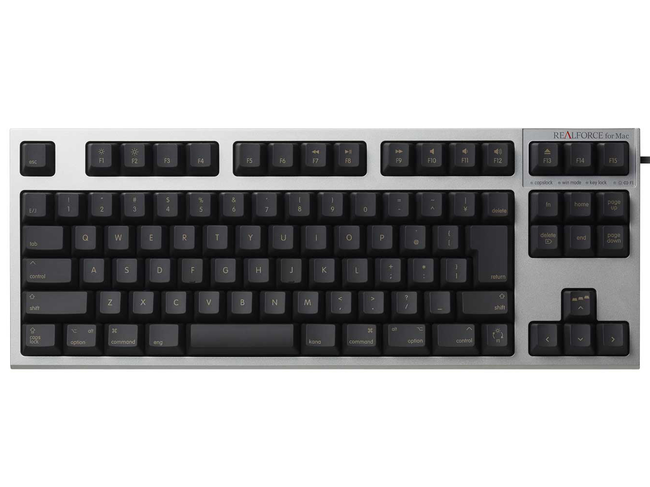 REALFORCE TKL SA for Mac R2TLSA-JP3M-BK [ブラック+シルバー]