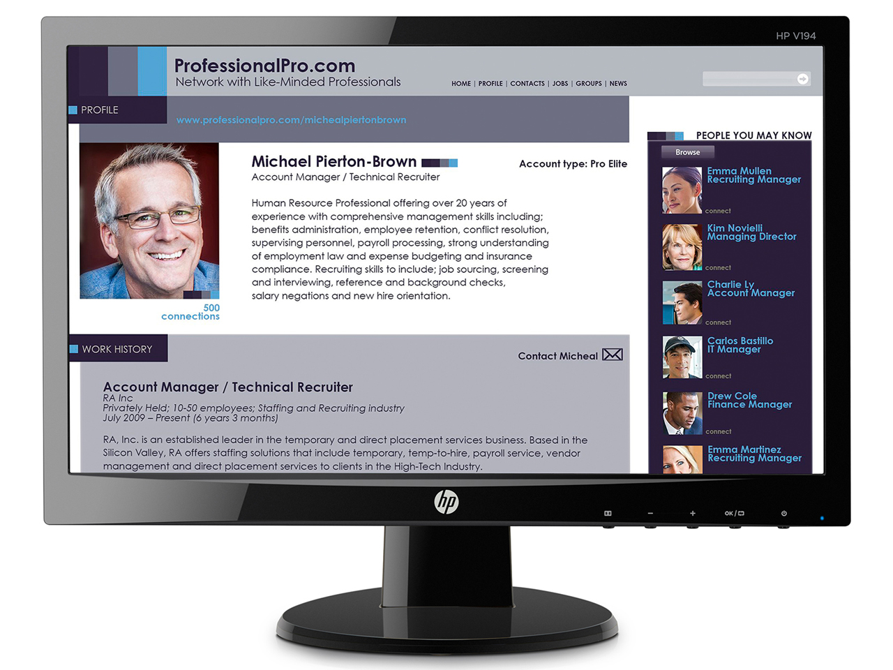 HP V194 [18.5インチ ブラック]