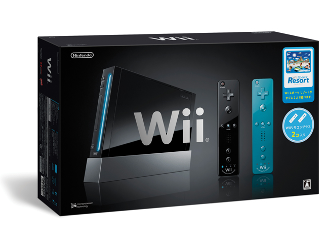 Wii [ウィー] クロ (Wiiリモコンプラス・Wii Sports Resort同梱)
