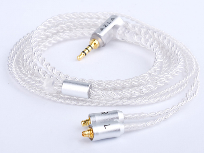 Silver Plated Cable AZL-ORTA-CABLE-2.5-SLV 2.5mm(4極)⇔MMCX [1.2m]