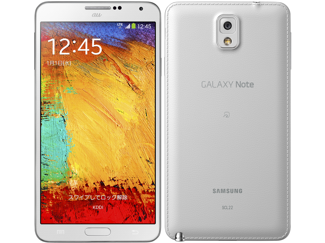 GALAXY Note3 SCL22 au [クラシックホワイト]