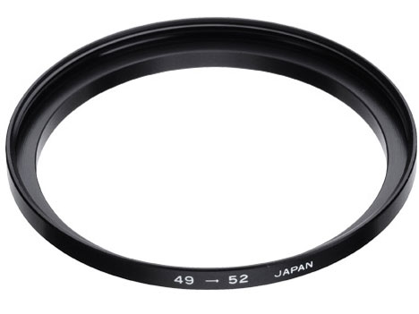 ステップアップリング 49～52mm [ブラック]