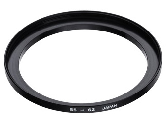 ステップアップリング 55～62mm [ブラック]