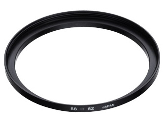 ステップアップリング 58～62mm [ブラック]