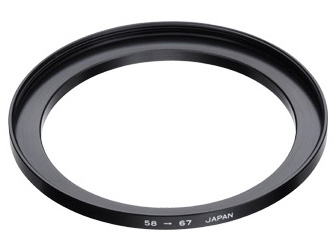 ステップアップリング 58～67mm [ブラック]