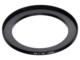 ステップアップリング 58～72mm [ブラック]