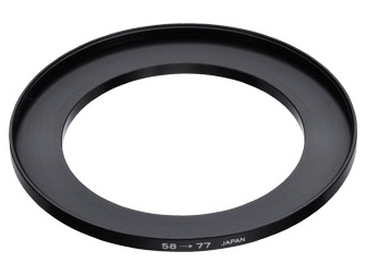 ステップアップリング 58～77mm [ブラック]
