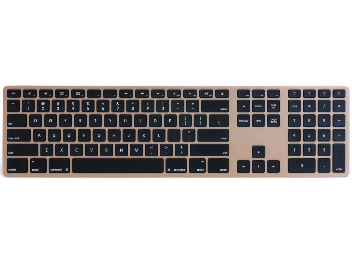 Matias Wireless Aluminum Keyboard FK418BTG [ゴールド]