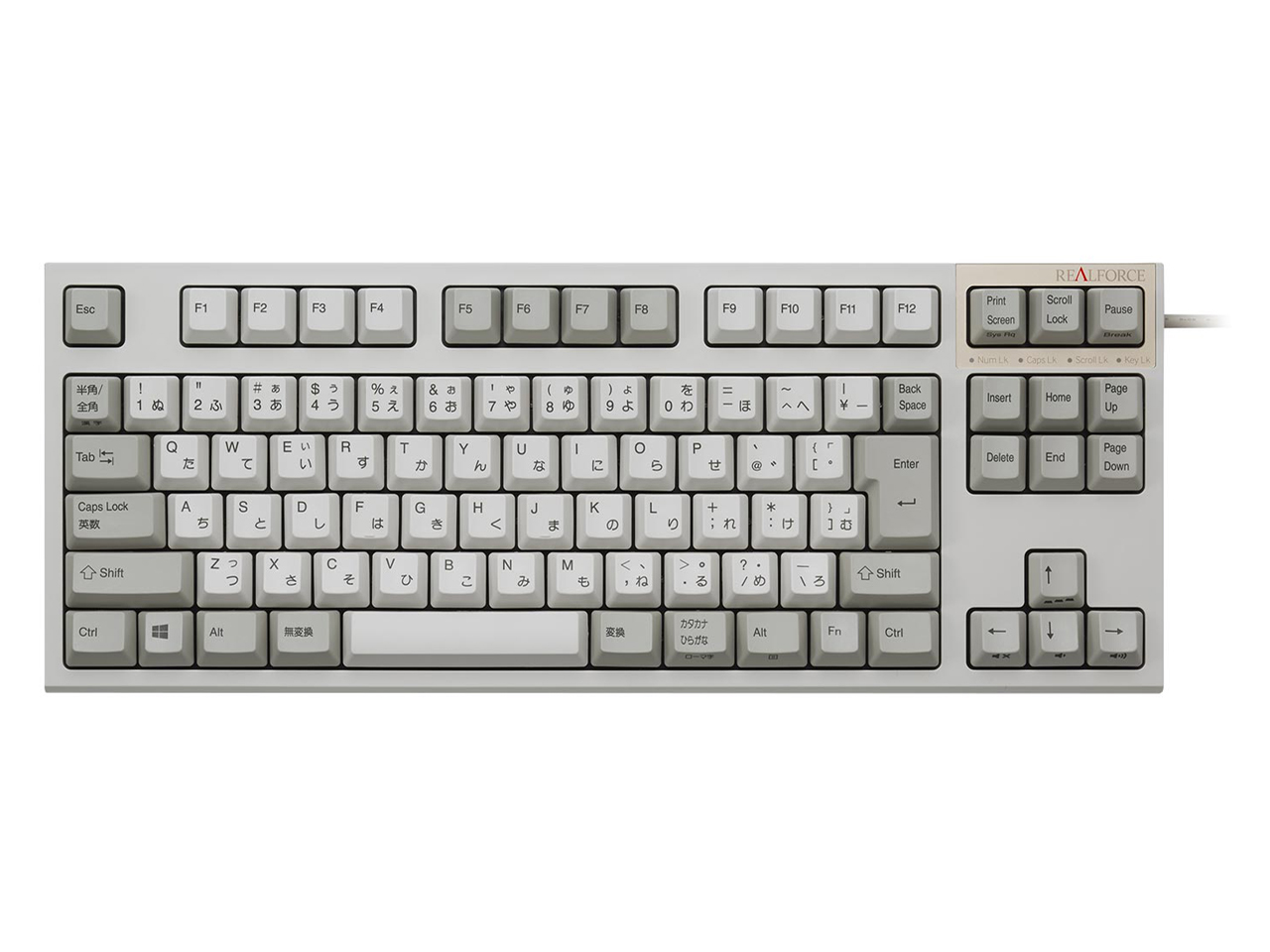 REALFORCE TKL SA R2TLSA-JP3-IV [アイボリー]