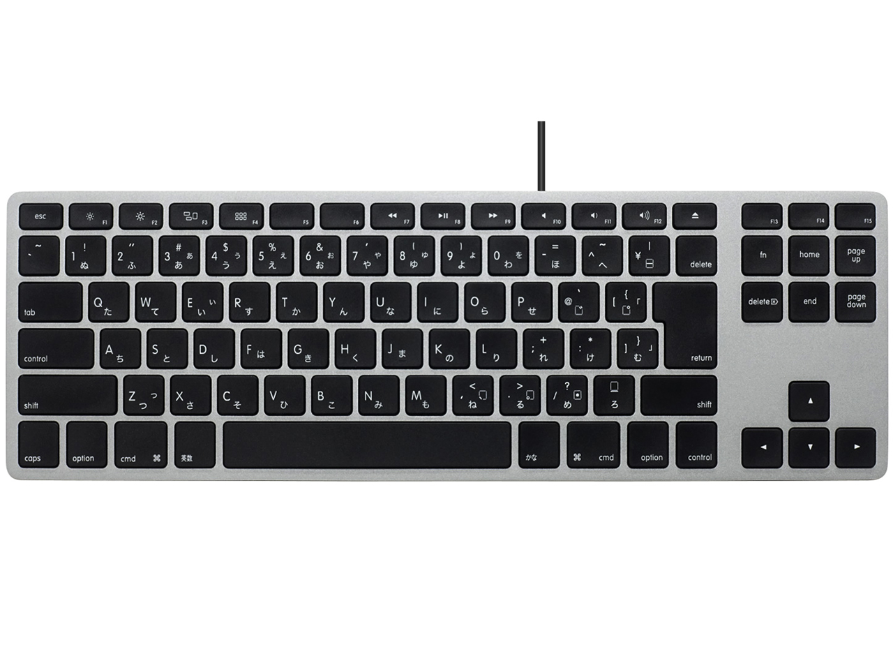 Matias Wired Aluminum Tenkeyless keyboard for Mac FK308B-JP [Space Gray]
