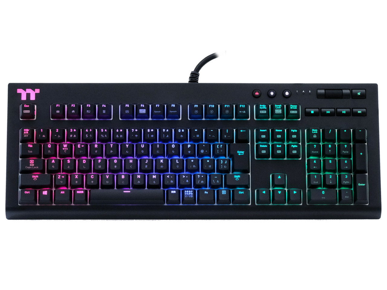 TT PREMIUM X1 RGB Cherry MX Blue KB-TPX-BLBRJP-01 [ブラック]