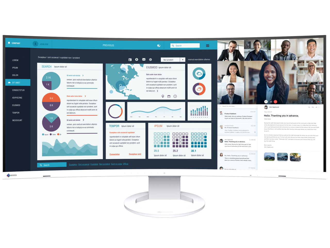 FlexScan EV3895-WT [37.5インチ ホワイト]