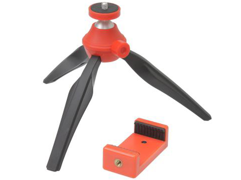 グリップポッドwithスマホホルダー E-2129 [レッド]