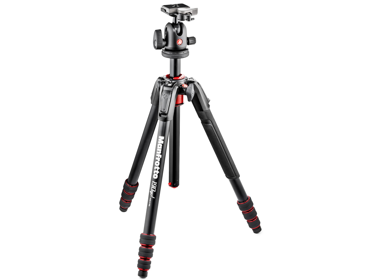 190Go！ アルミニウム三脚4段+ボール雲台キット MK190GOA4TB-BH [ブラック]