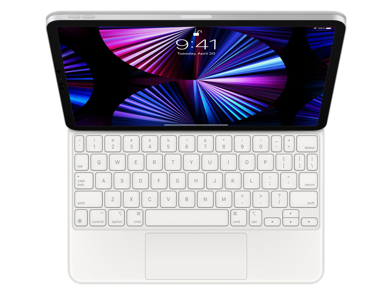 11インチiPad Pro(第3世代)・iPad Air(第5世代)用 Magic Keyboard 英語(US) MJQJ3LL/A [ホワイト]