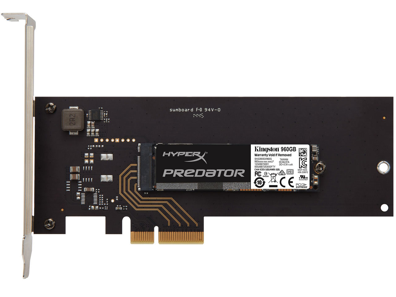 HyperX Predator PCIe SSD SHPM2280P2H/960G