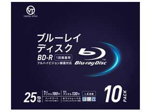 BDR-25DVX.10V4 [BD-R 4倍速 10枚組]