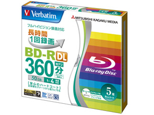 Verbatim VBR260YP5V1 [BD-R DL 4倍速 5枚組]