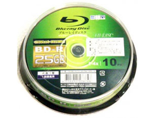 BD-R25G 4XPW10PSC (BD-R 4倍速 10枚組)