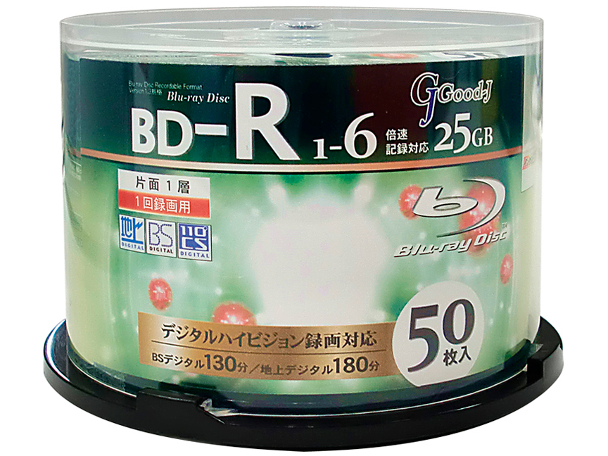 Good-J GBD25-6X50PW [BD-R 6倍速 50枚組]