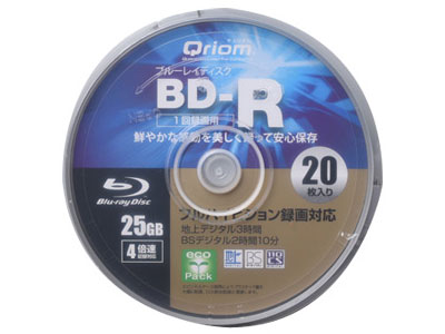 Qriom BD-R20SP [BD-R 4倍速 20枚組]