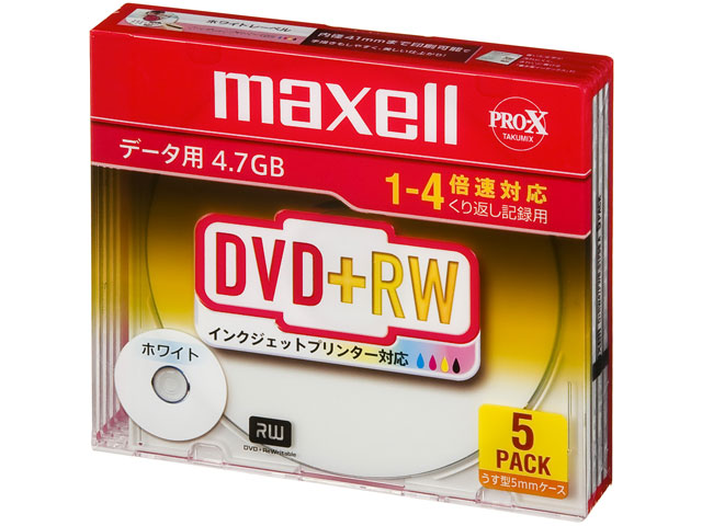 D+RW47PWB.S1P5S A [DVD+RW 4倍速 5枚組]