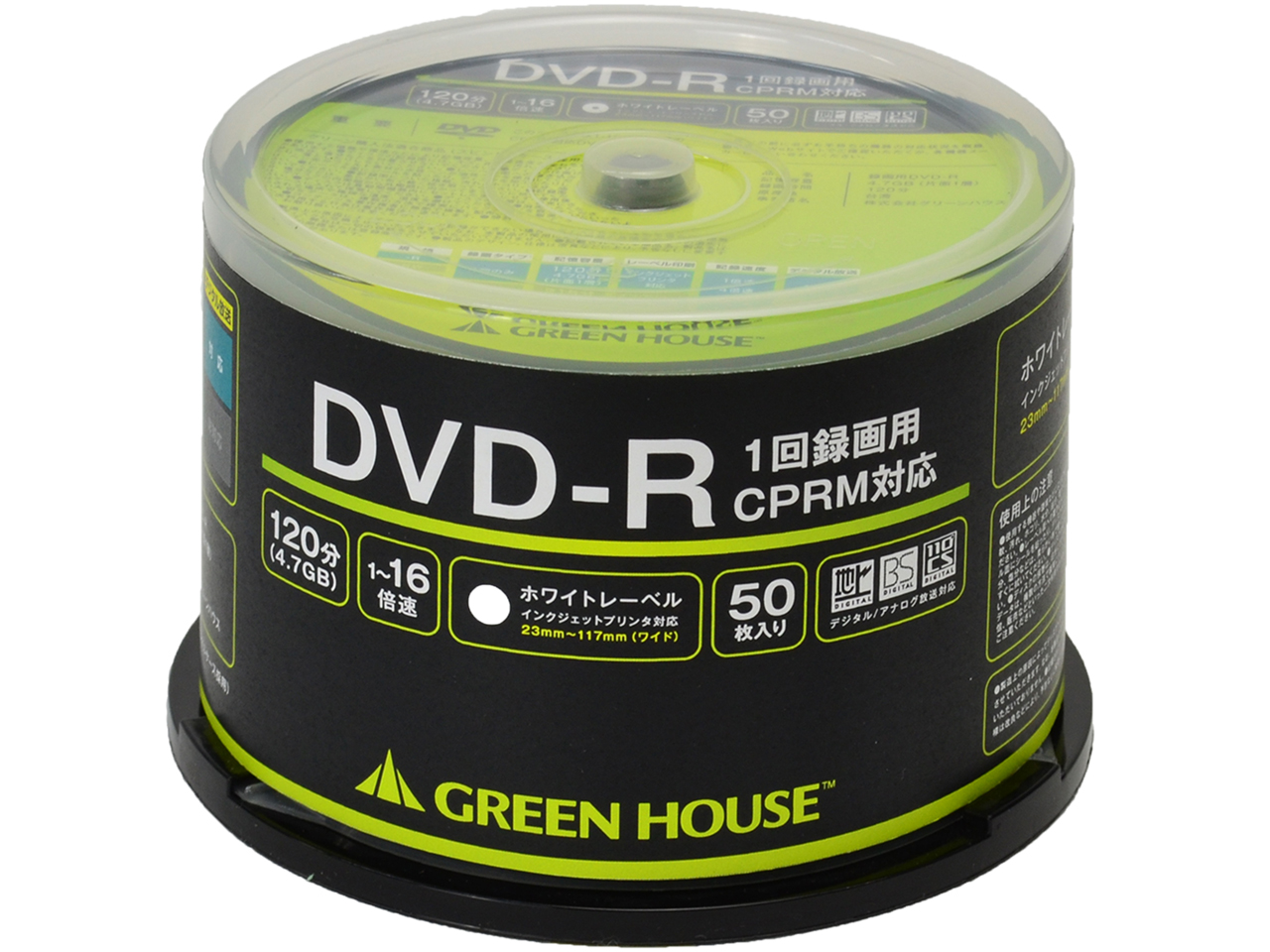 GH-DVDRCA50 [DVD-R 16倍速 50枚組]
