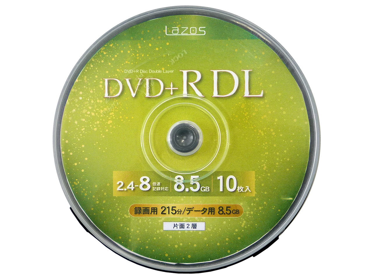 Lazos LA-DL10 [DVD+R DL 8倍速 10枚組]