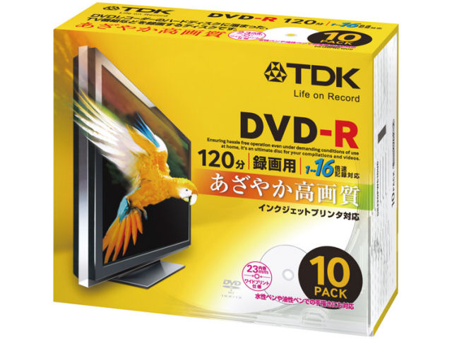 DR120PWC10UD (DVD-R 16倍速 10枚組)