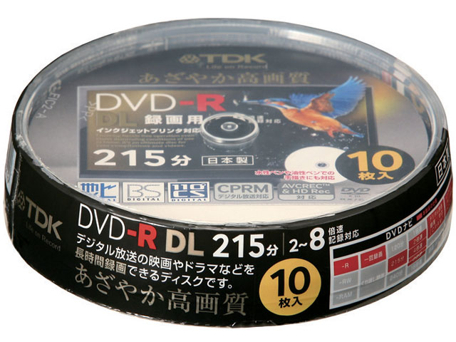 DR215DPWB10PS (DVD-R DL 8倍速 10枚組)