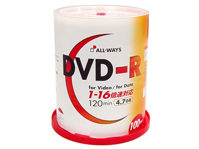 DR47-A16X100PW (DVD-R 16倍速 100枚組)