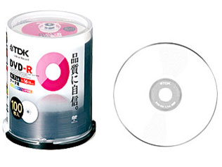 DR47PC100PU (DVD-R 16倍速 100枚組)