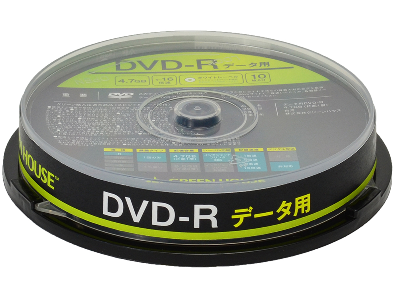 GH-DVDRDA10 [DVD-R 16倍速 10枚組]