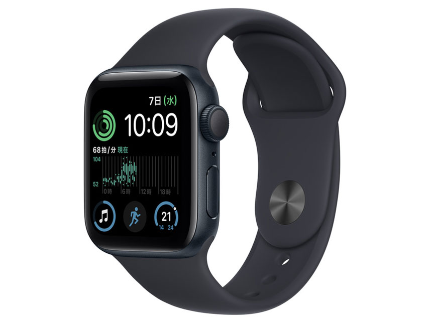 Apple Watch SE 第2世代 GPSモデル 40mm MNJT3J/A [ミッドナイトスポーツバンド]